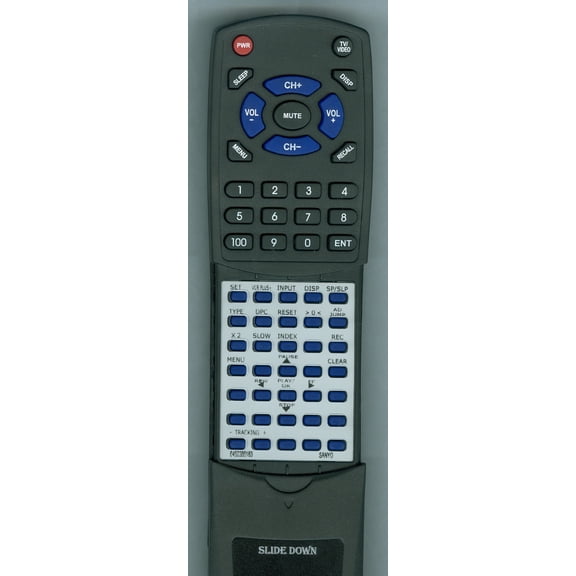 Replacement Remote for SANYO 645 038 6183, RT6450386183, B27900, VWM390, VWM690, FVHT690