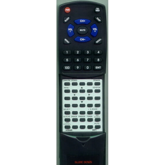 Replacement Remote for SANYO 645 090 9498, 6450909498, CXWF, 945 086 4965, 9450864965, RT9450864965, CXVM, PLCXW55, PLCXU78, PLCXW56, PLCXU101, PLCXU