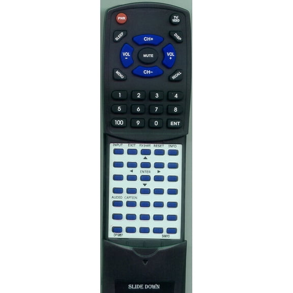 Replacement Remote for SANYO RTDP19657, GXCA, DP15657, DP19657, DP19647, DP15647