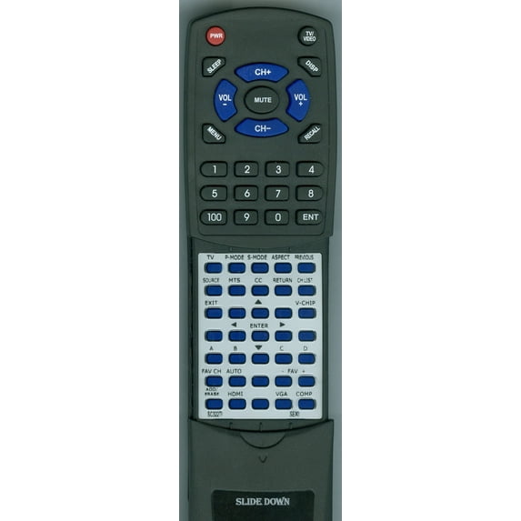 Replacement Remote for SEIKI RTSC322TI, SRC1149A, SE322FS, SC322TI, SC402TT