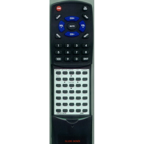 Replacement Remote for SHARP RRMCGA174WJSA, RTRRMCGA174WJSA, GA174WJSA, LC13S2US, LC20S2U, LC20S1U, LC15S2US, LC13S1US, LC15S1US, LC13S1U, LC13S1B, L