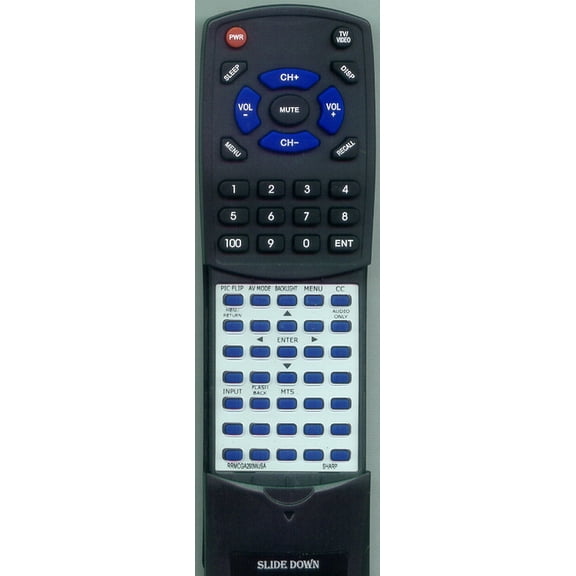 Replacement Remote for SHARP RRMCGA293WJSA, RTRRMCGA293WJSA, GA293WJSA, LC15B8US, LC13B6US, LC20S4UB, LC20B6US, LC20B6USM, LC15B6US, LC20S4US, LC15S4