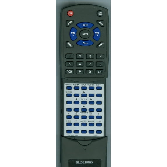 Replacement Remote for SHARP RRMCGA331WJSA, RRMCGA384WJSA, RTRRMCGA331WJSA, GA331WJSA, GA384WJSA, LC26GA5U, LC32GA5U, LCG5C26U