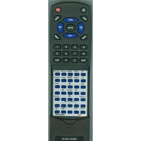 Replacement Remote for SHARP RRMCGA936WJSA, RRMCGA890WJSA, RTRRMCGA936WJSA, GA890WJSA, LC52LE835U, LC46LE835U, LC40LE835U, LC46LE835UN, LC52LE835UN,
