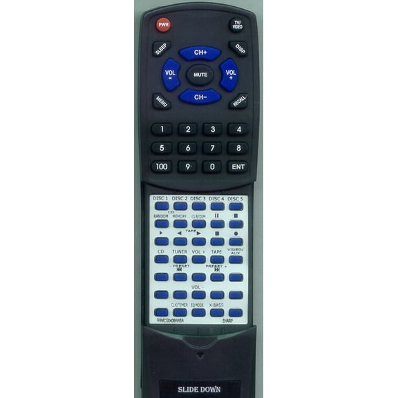 Replacement Remote for SHARP RTRRMCG0408AWSA, RRMCG0408AWSA, XLHP707, XLHP505, XLHP515