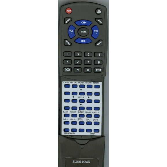 Replacement Remote for SHARP RTRRMCGA398WJSA, RRMCGA398WJSA, XGMB67X, XR20X, XGMB50X, XGMB55X, XGMB65X, XR11XCL, XR10X, XR10S, PGMB56X, XGMB50XL, XR1