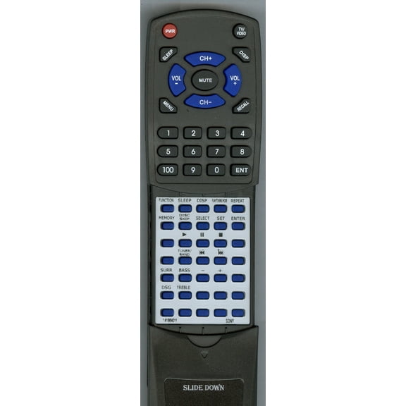 Replacement Remote for SONY 1-418-640-11, 141864011, RT141864011, RMSLS1, CMTLS1, HCDLS1