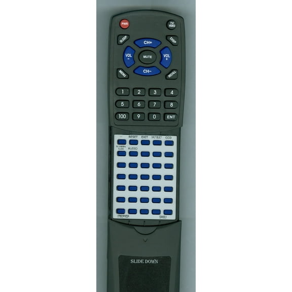 Replacement Remote for Sansui 076E0PV02A, HDLCD1955B, HDLCD1955W
