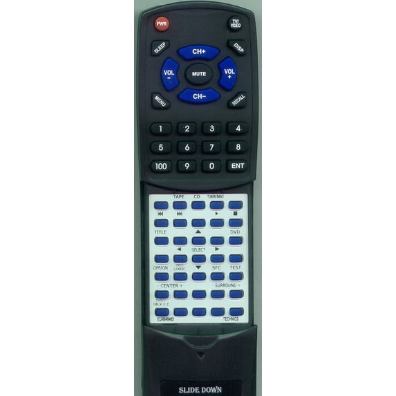 Replacement Remote for TECHNICS RTEUR646463, EUR646463, SAAX720
