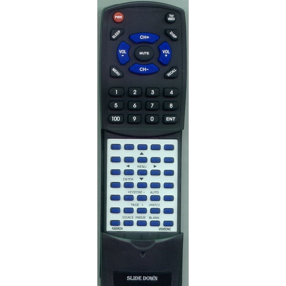 Replacement Remote for VIEWSONIC A-00008234, A00008234, RTA00008234, PJ551D