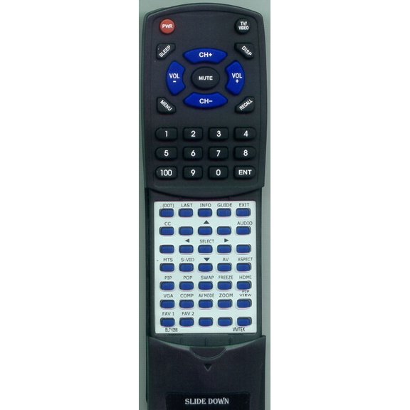 Replacement Remote for VIVITEK BL71056, RTBL71056, RP51HD41A