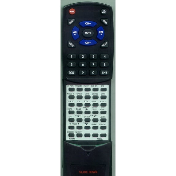 Replacement Remote for Yamaha WJ409300, RAV311, RXV361, RXV361BL, HTR6030, YHT380, HTR6025, YHT685SL, YHT685