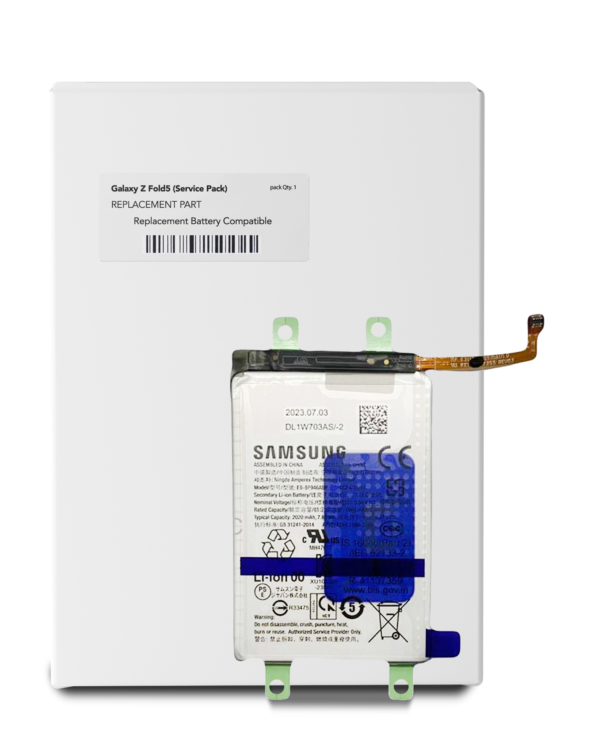 Replacement Replacement Battery Compatible For Samsung Galaxy Z
