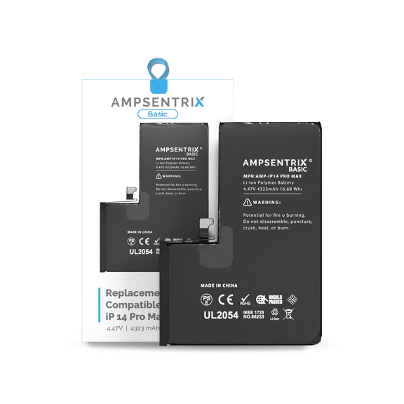 Replacement Replacement Battery Compatible For iPhone 14 Pro Max (AmpSentrix) (Basic)