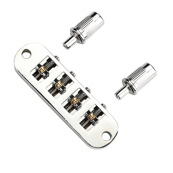 Replacement Roller Saddle Bridge Replacement Lightweight 4 String Guitar Bridge For Bass Guitars