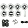 thumbnail image 1 of Replacement Rollerblade Inline Skate Wheels Outdoor, Ceramic Bearings, White 72mm 80mm Hilo, 1 of 1