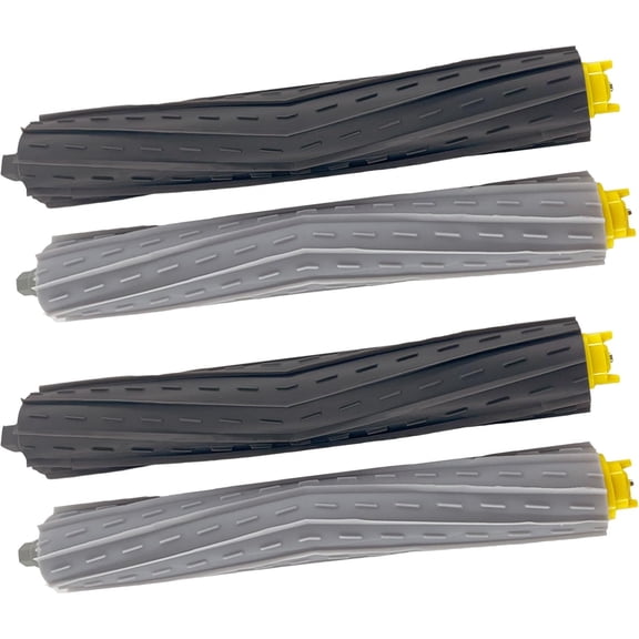 Replacement Rubber Brushes Compatible with iRobot Roomba 800 900 Series, 2 Set