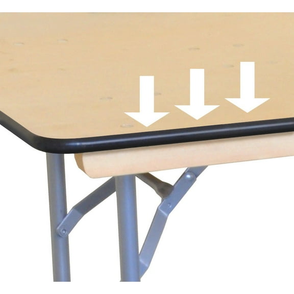 Replacement Rubber Edging for Wood Folding Tables | 100 foot roll