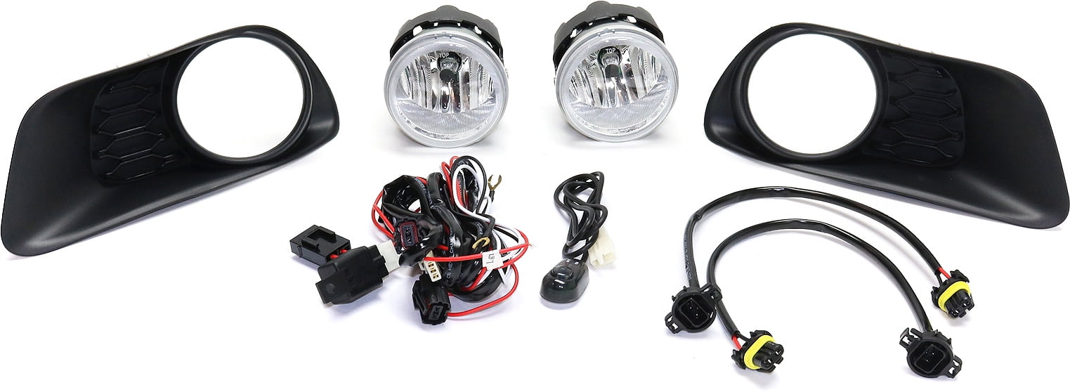 Replacement STYDG1216FL1 Fog Light Compatible with 2011-2019 Dodge Grand Caravan Front, Left Driver and Right Passenger With bulb(s)
