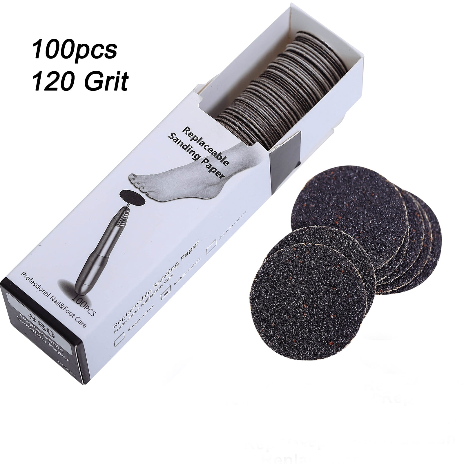 Replacement Sandpaper Electric Pedicure Tools Foot Care File Leg Heels