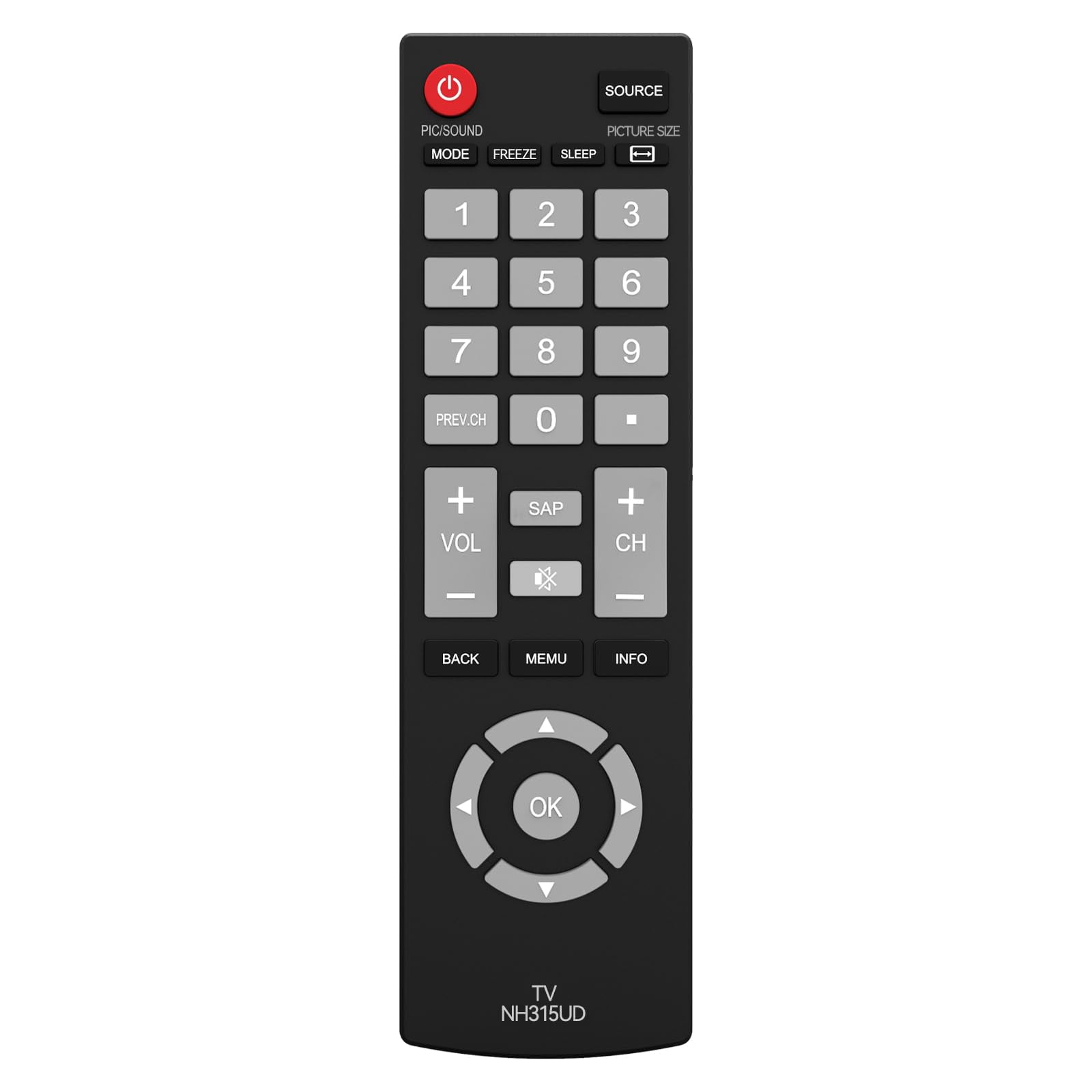 TELECOMANDO SOSTITUTIVO PER TV YALOS MODELLO 40A 32A