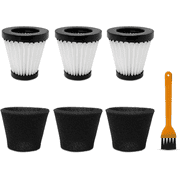 Replacement Scorpion Handheld Vacuum Cleaner Filter with Brush Compatible with Dirt Devil Scorpion Handheld Vacuum Cleaner Style F117, Compare to Parts AD40117 3Pack
