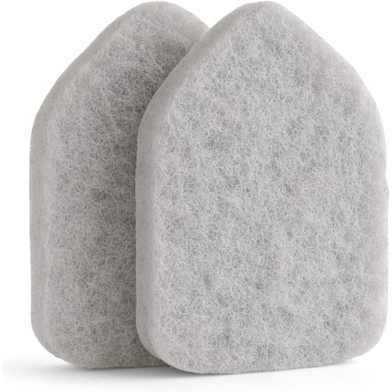 Replacement Scrubber Refill for WTYYC Extendable Tub Tile Shower Brush for Cleaning Non-Scratch (2X Scrubber Sponge Gray)