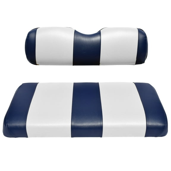 Replacement Seat Cover For Yamaha Drive or G-29 Golf Cart (Blue & White)