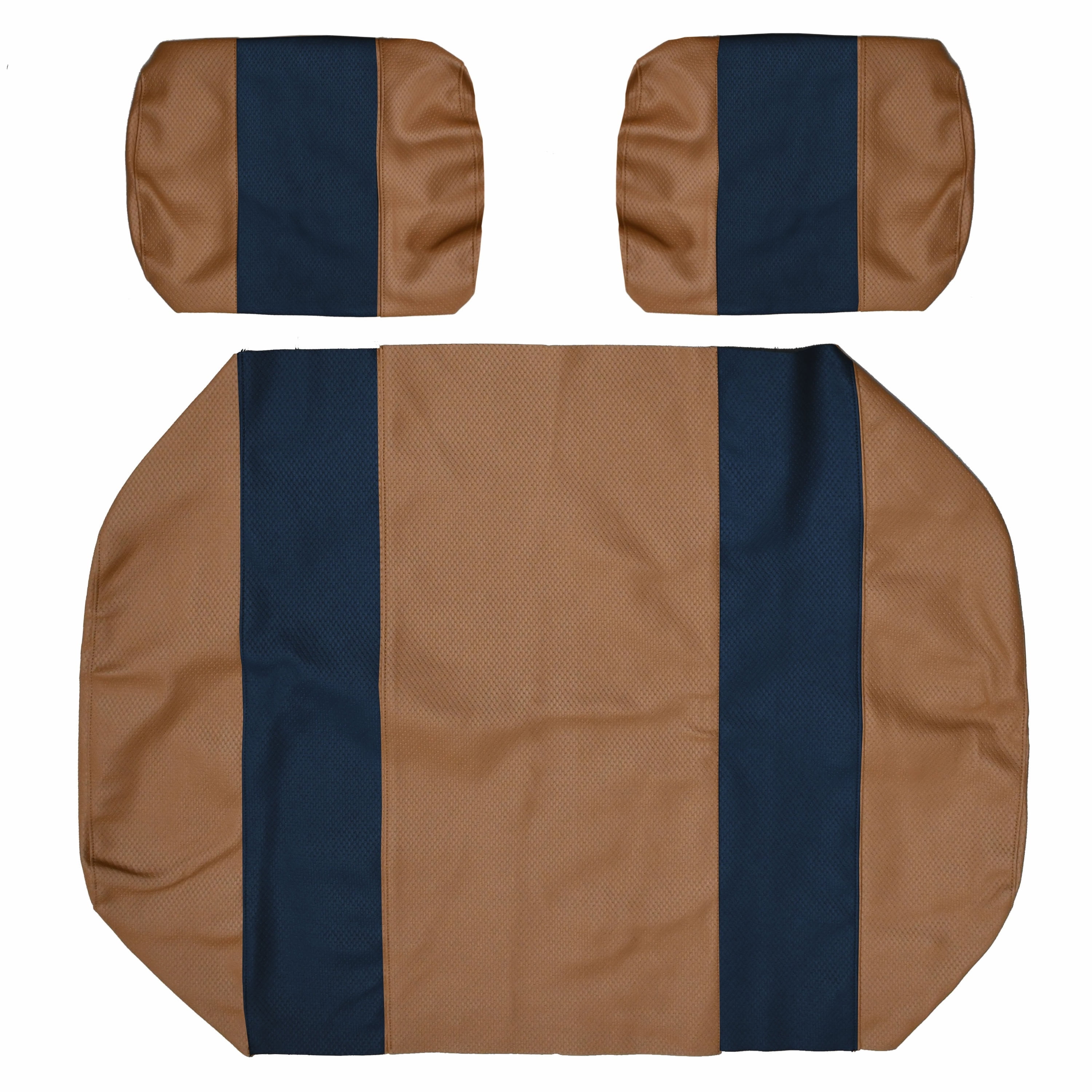 Replacement Seat Cover For Yamaha G2G9 Golf Cart (Blue & Tan)