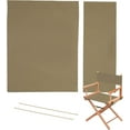 thumbnail image 1 of Replacement Seat Covers Canvas for Director's Chair, Director Chair Canvas Replacement Cover Kit, Khaki Chair Cover Oxford Cloth Replacement Cover for Home Director Chair, 1 of 8