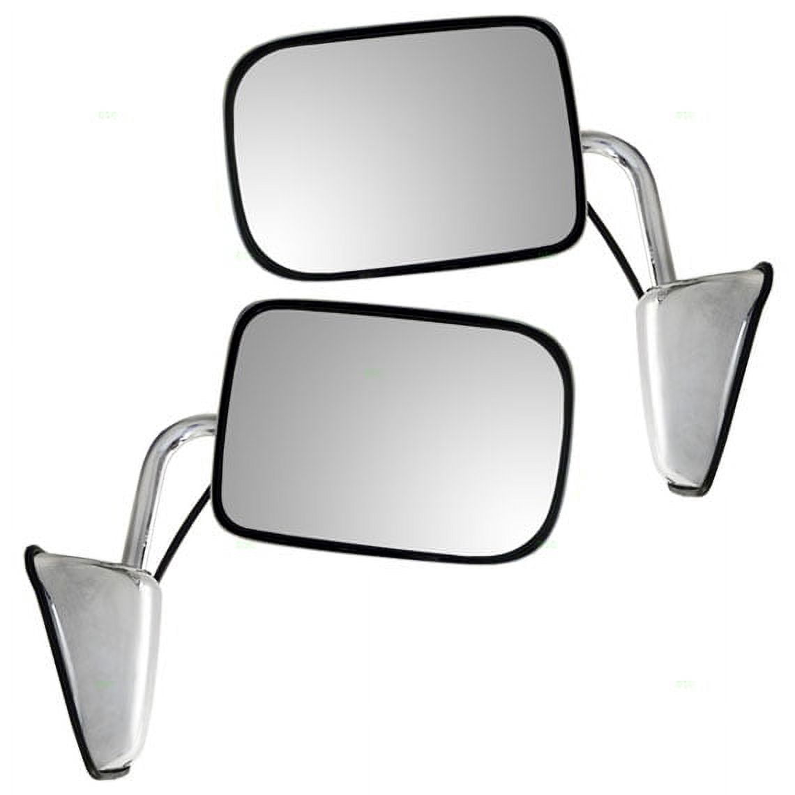 Pair Of Power Heated Side View Mirrors With Chrome Covers For Chrysler 300 & Dodge Magnum (2005-2010)