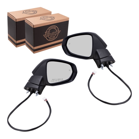 Brock Power Mirror for 2015-2017 NX300h Blind Spot Detection Turn Signal Indicator Memory Heated