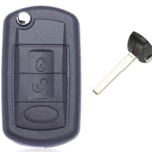Replacement Shell Fold 3 Buttons Remote Flip Car Key Case Styling Shell for Land R0ver Range R0ver Sport LR3 Discovery (with 101 Blade)