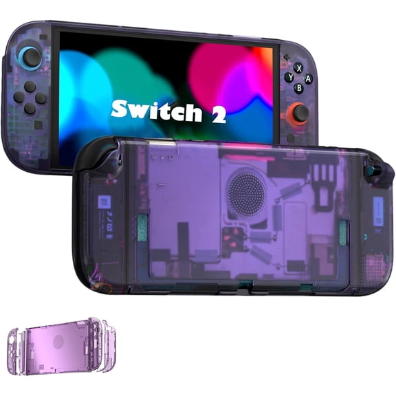 Replacement Shell for Nintendo Switch 2 Accessories, DIY Premium Cover Skin Case Plates for Switch 2 Game Console & Jo-con 2 Protective Shell (Console/Controller Not Included)