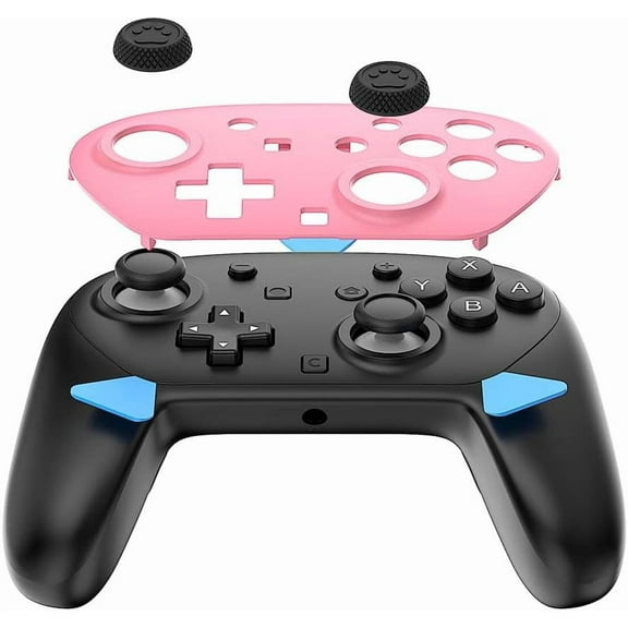 Replacement Shell for Switch 2 2025 Generation Pro Game Controller - NS Pro Controller Replacement Cover + Key Caps(Pink)