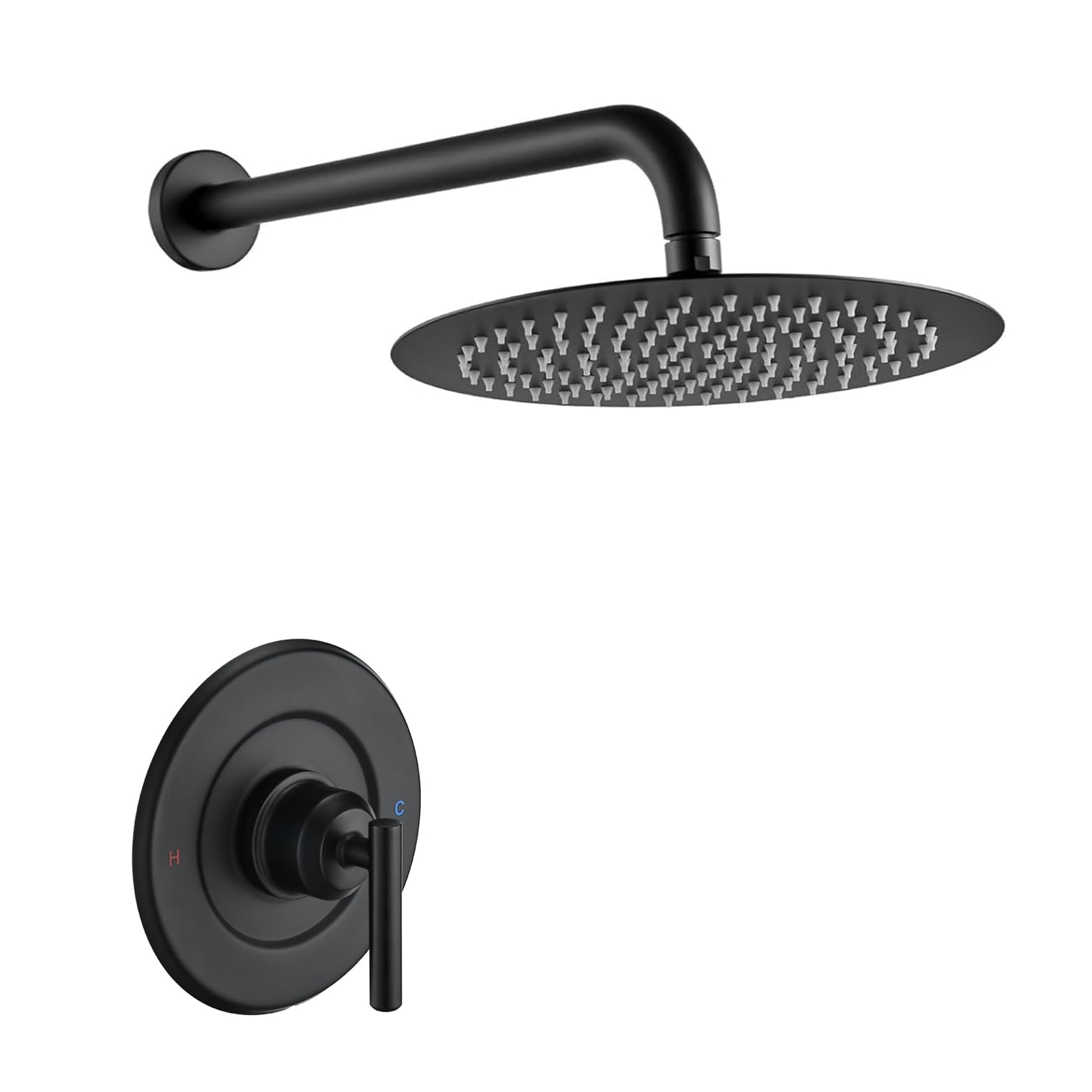 Replacement Shower Trim Kit, 12" Rainfall Showerhead & Handle (Valve & Cartridge Not Included)