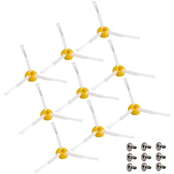Replacement Side Brush Compatible with All iRobot Roomba 900, 800, 700, 600, 500 Series 960 980 981 985 860 880 890 891 895 760 770 614 645 650 655 665 671 675 690 692 694 560 595 Models,9-Pack