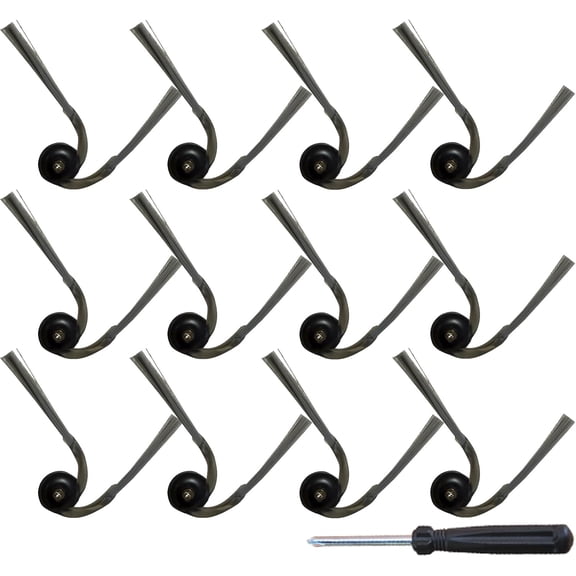 Replacement Side Brush for Roborock QV35A Edge Robot Vacuum White 12 Piece
