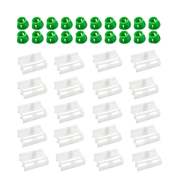 Replacement Side Skirt Retainers 40 Piece Molded Clip Pack, Exterior Molding Mounting Fasteners for Worn Vehicle Trim Hardware Repairs