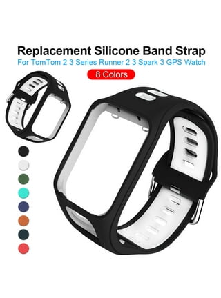 Replacement Silicone Band Strap For Tomtom Runner 2 / 3 Spark/3 Sport Gps  Watch