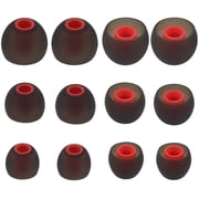 Replacement Silicone Eartips Eargels Earbuds Ear Tips Compatible with Senso, Zeus, Otium, Hussar, Sony MDR, Tozo, Mpow & More Headphones & Earphones 2 Pair of Each Small Medium & Large