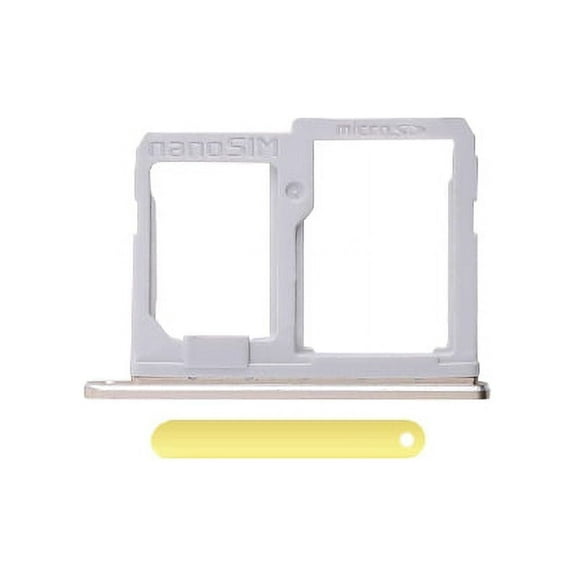 Replacement Sim Card + SD Card Tray Compatible For LG Q6 (M700) (Gold)