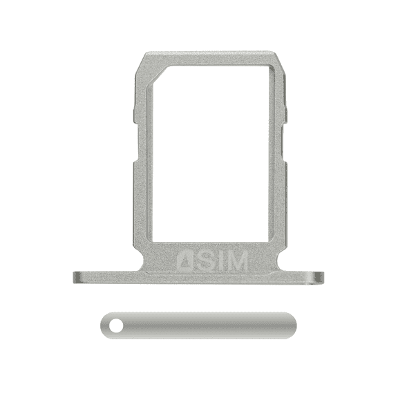 Replacement Sim Card Tray Compatible For Samsung Galaxy S6 (Silver)