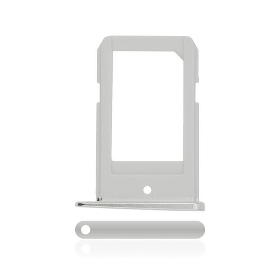 Replacement Sim Card Tray Compatible With Samsung Galaxy S6 Edge (Silver)