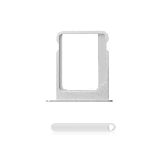 Replacement Sim Tray Compatible For iPhone 4 (Silver)