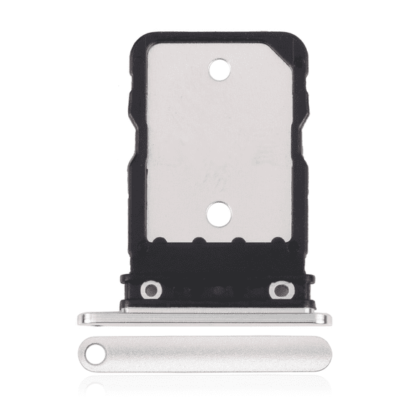 Replacement Sim Tray Compatible With Google Pixel 6 Pro (Genuine OEM) (Cloudy White)