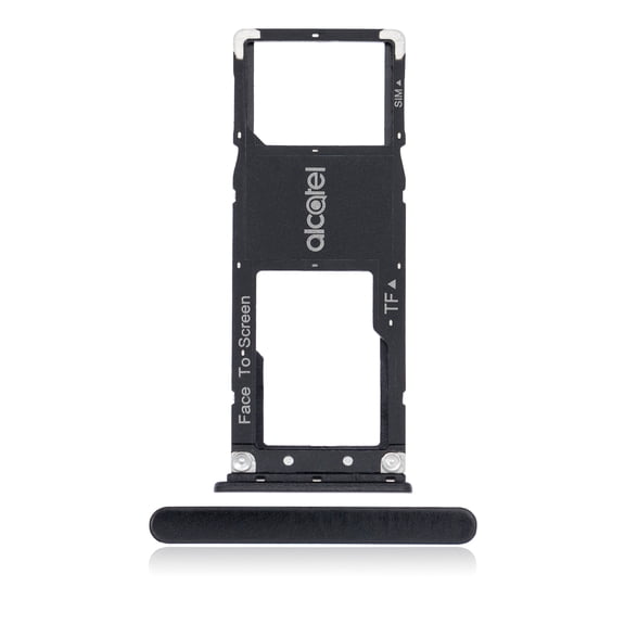 Replacement Single Sim Card Tray Compatible For Alcatel 3C (5026 / 2018) (Black)