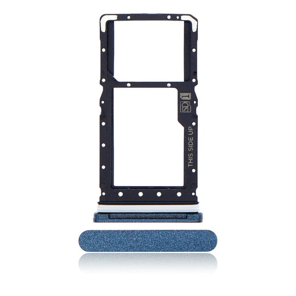 Replacement Single Sim Card Tray Compatible For Motorola Moto E (XT2052 / 2020) (Blue)