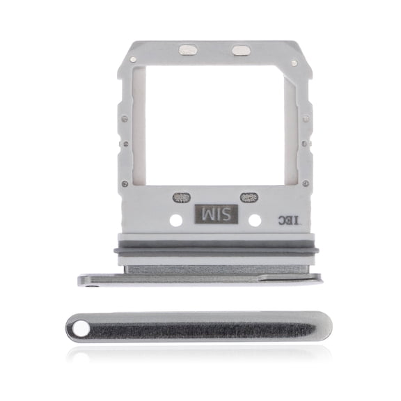 Replacement Single Sim Card Tray Compatible For Samsung Galaxy S10 5G (Crown Silver)