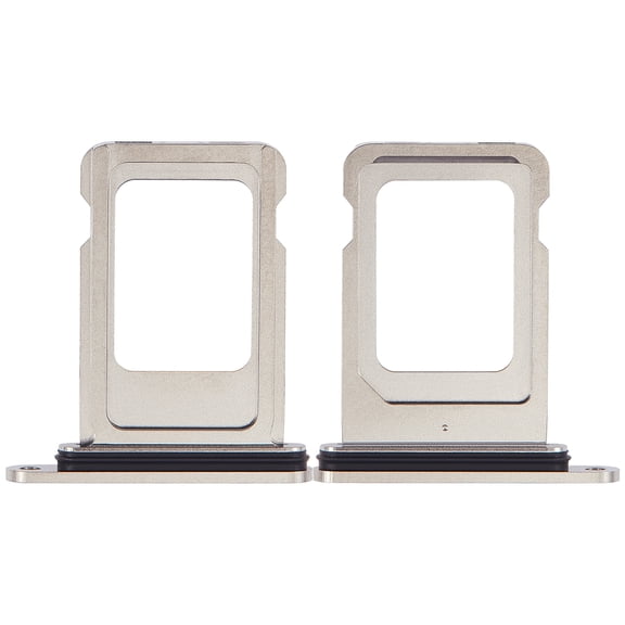 Replacement Single Sim Card Tray Compatible For iPhone 15 Pro / 15 Pro Max (White Titanium)